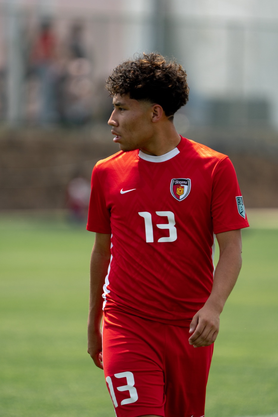 Close portrait of a youth soccer player