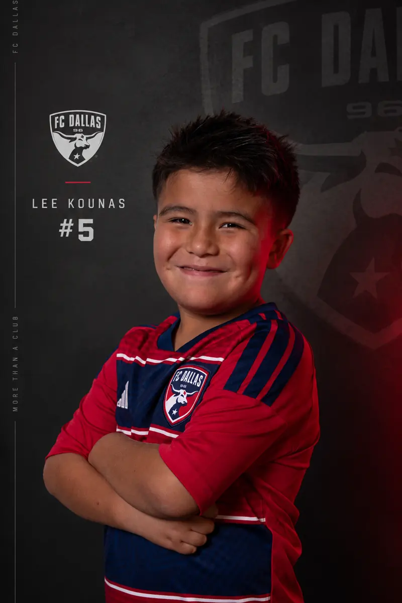 Media day roster card edit with player name and number on a charcoal background